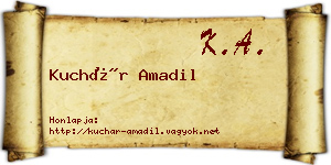 Kuchár Amadil névjegykártya